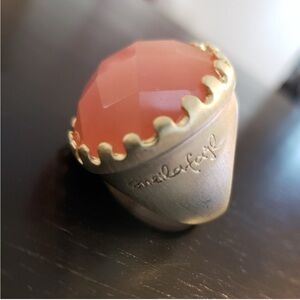 Large Glow by Sheila Fajl Brushed Gold Coral Ring